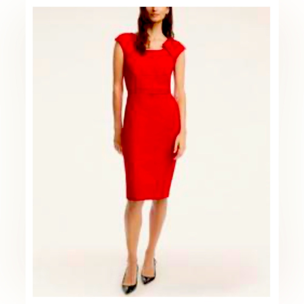 Brooks Brother Ponte Belted Sheath Dress size 8